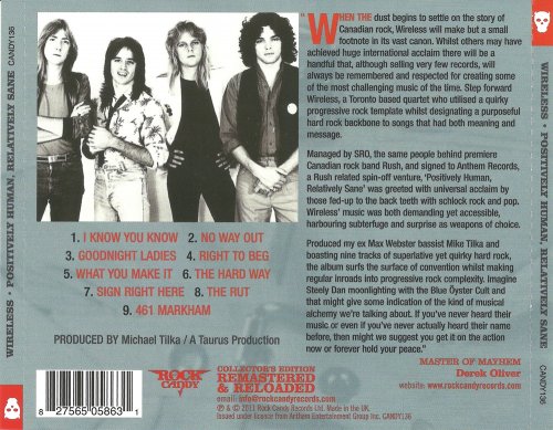 Wireless - Positively Human, Relatively Sane (1978) [2011 Rock Candy Remastered]