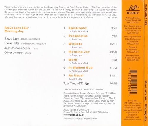 Steve Lacy Four - Morning Joy (2001)