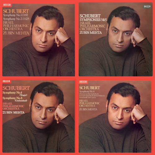 Israel Philharmonic Orchestra, Zubin Mehta - Schubert: Symphonies No. 1-6, 8-9 (1977/1979)
