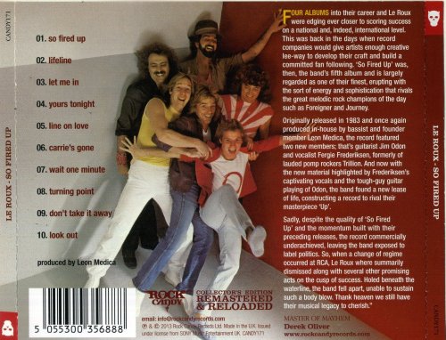 Le Roux - So Fired Up (1983) [2013 Rock Candy Remastered]