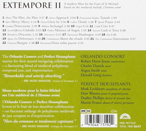 Orlando Consort, Perfect Houseplants - Extempore II (2013) CD-Rip