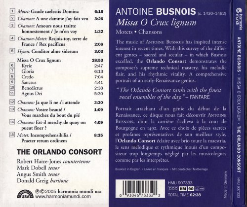Robert Harre-Jones, Mark Dobell, Orlando Consort - Antoine Busnois: Missa O Crux lignum / Motets & Chansons (2005) CD-Rip