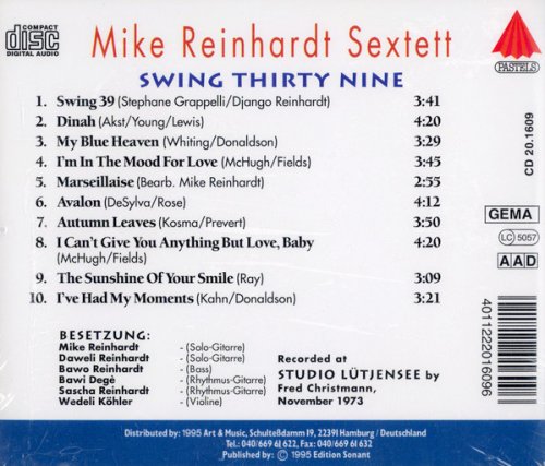Mike Reinhardt Sextett - Swing Thirty Nine (1974) CD Rip