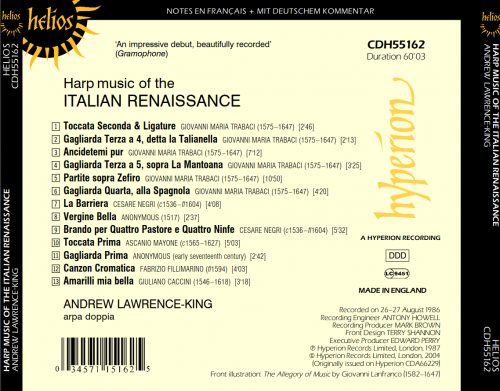 Andrew Lawrence-King - Harp Music of the Italian Renaissance (2004) CD-Rip
