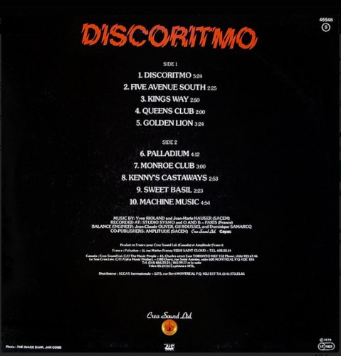 Yvon Rioland & Jean-Marie Hauser - Discoritmo (1979) LP
