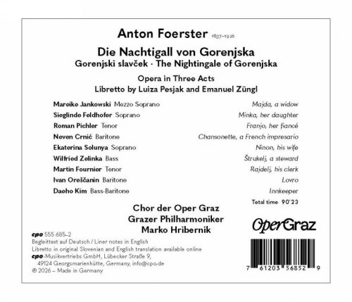 Sieglinde Feldhofer, Roman Pichler, Mareike Jankowski, Neven Crnić - A. Foerster: Gorenjski slavček (2026) [Hi-Res]