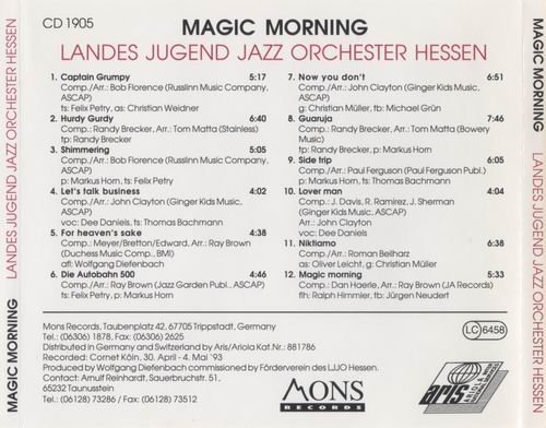 Landes Jugend Jazz Orchester Hessen - Magic Morning (1993)