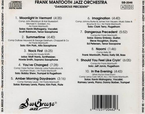 Frank Mantooth Jazz Orchestra - Dangerous Precedent (1993)