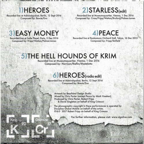 King Crimson - Heroes (2017) [Japanese Edition]