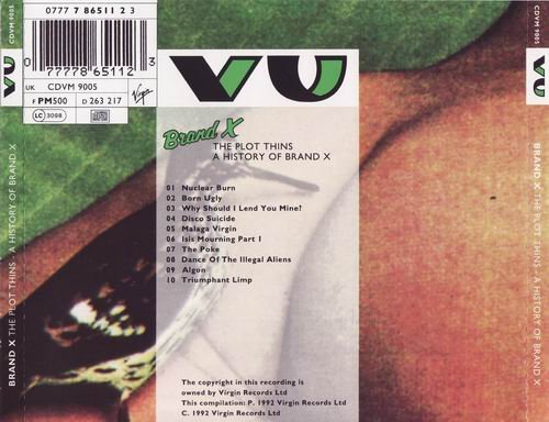Brand X - The Plot Thins - A History of Brand X (1992)