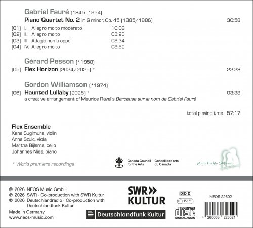Gabriel Fauré, Gérard Pesson, Gordon Williamson, Flex Ensemble - Flex Horizon (2026) [Hi-Res]