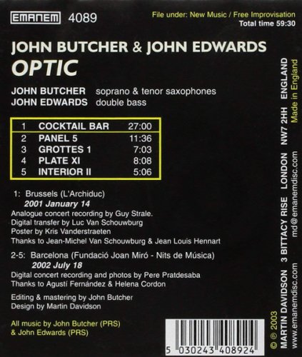John Butcher & John Edwards - Optic (2003)