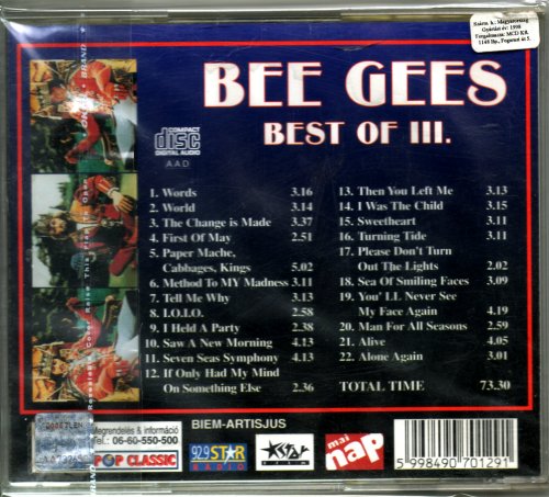 Bee Gees - Best Of III (1998)