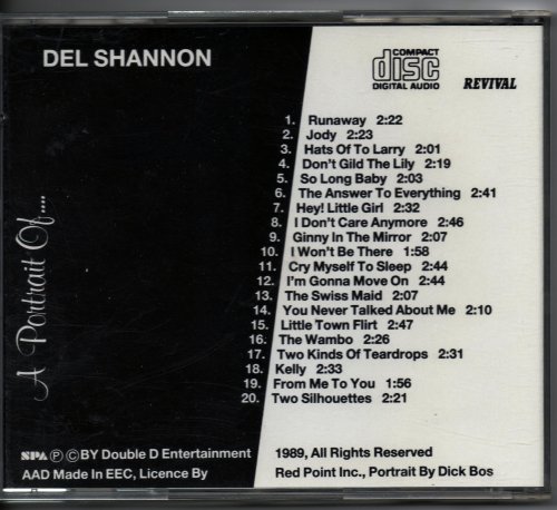Del Shannon - A Portrait Of ... Del Shannon (1989)