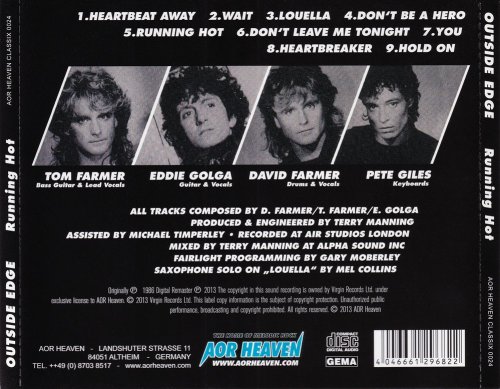 Outside Edge - Running Hot (1986) 2013 DOWNLOAD on ISRABOX