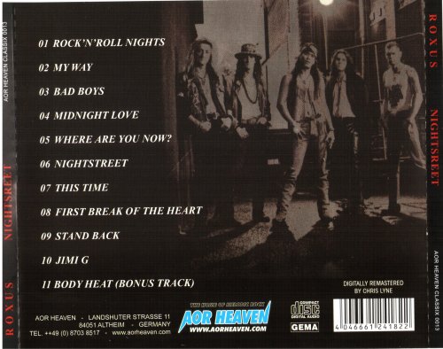 Roxus - Nightstreet (1991) [2011]