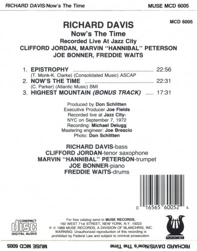 Richard Davis - Now's the Time (1989)