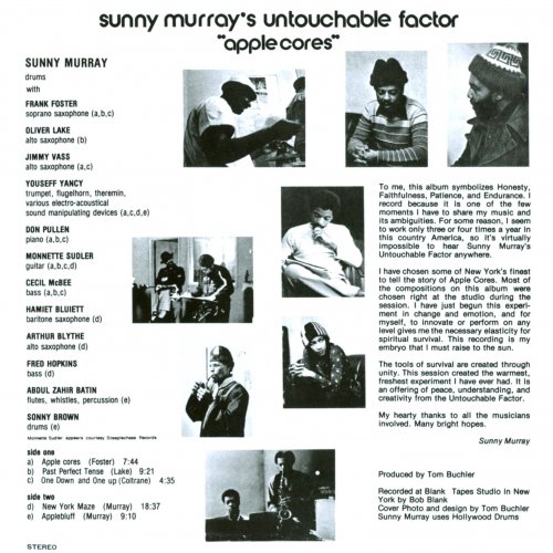 Sunny Murray's Untouchable Factor - Apple Cores (1978)