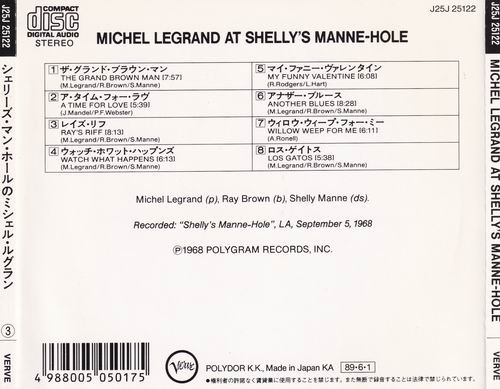 Michel Legrand - At Shelly's Manne-Hole (1968) CD Rip
